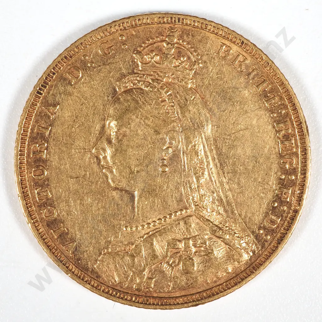 1888 M Australia Full Sovereign VF  Image 1++