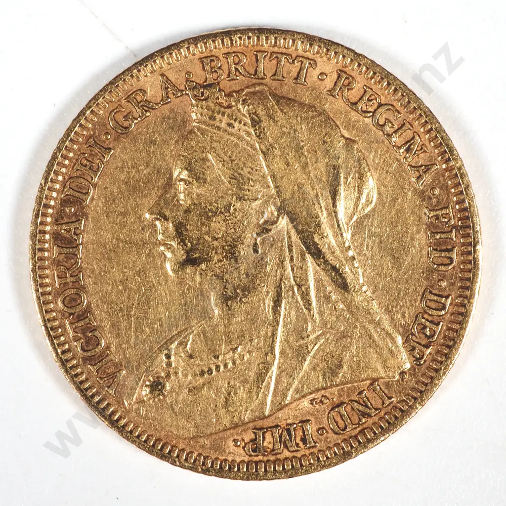 1896 Melbourne Full Sovereign  Image 1++