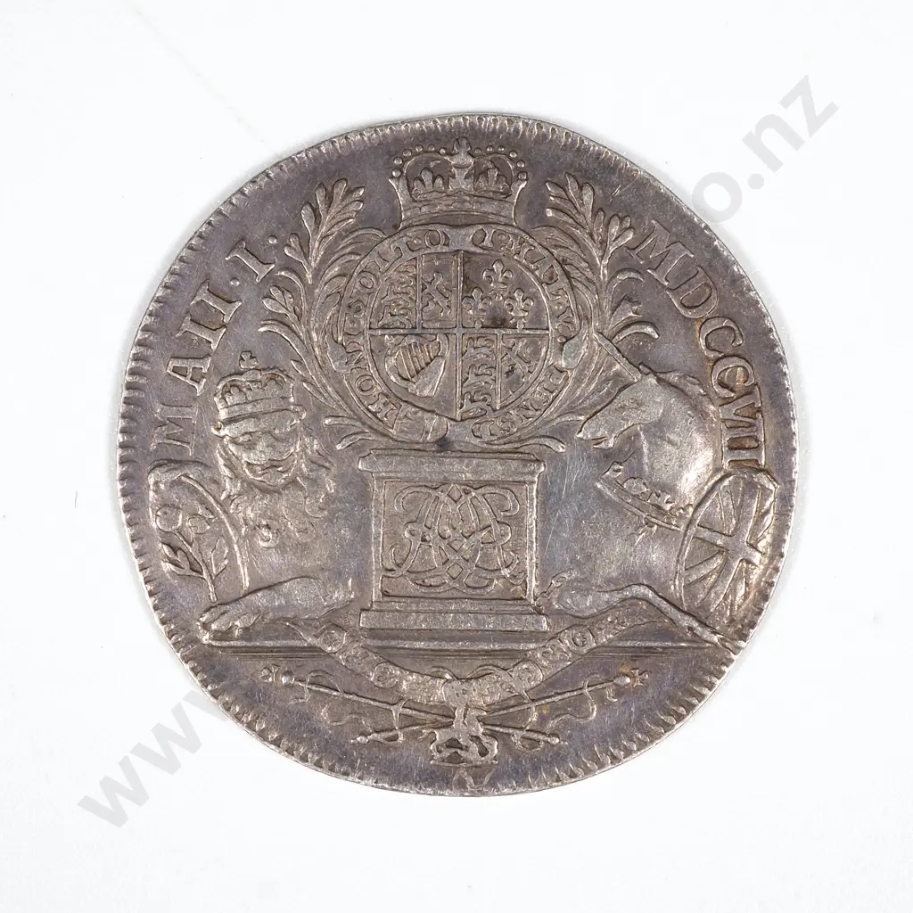 1707 United Kingdom Silver Medal by John Croker - Union of England & Scotland Image 1++