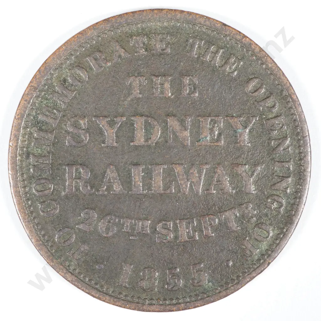 19th Century Australian Copper One Penny Trade Token - Hanks & Lloyd Sydney, Australian Tea Mart 1855 Image 1++