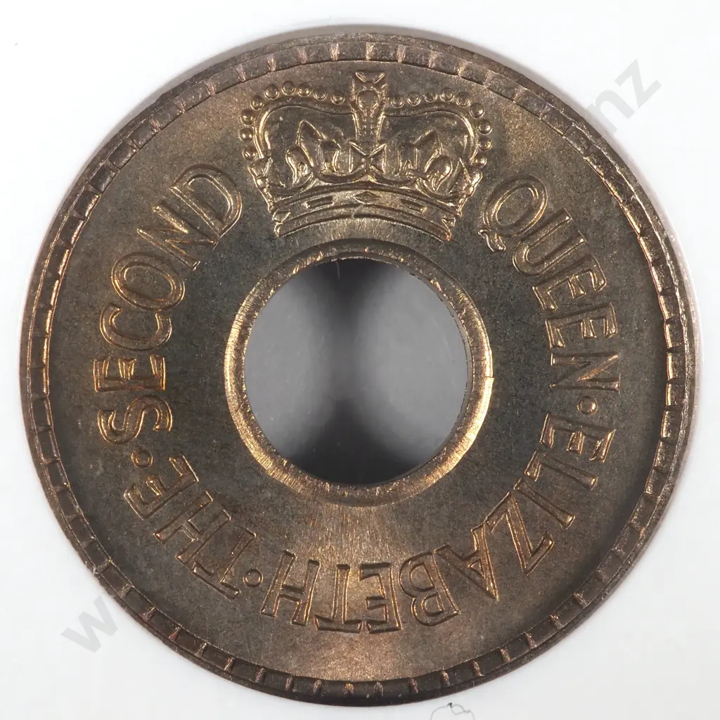 1954 Fiji Halfpenny NGC Graded & Slabbed - MS66 Image 1++