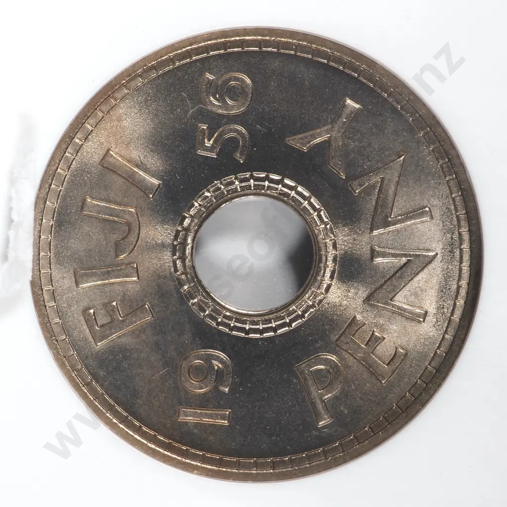 1956 Fiji Penny NGC Graded & Slabbed - MS66 Image 1++
