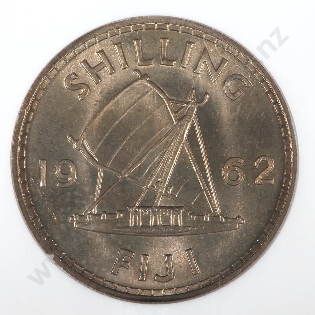 1962 Fiji Shilling NGC Graded & Slabbed - MS65 Image 1++