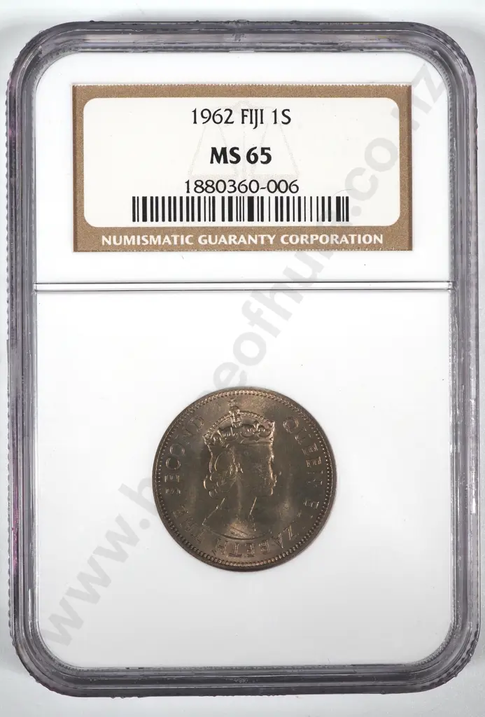 1962 Fiji Shilling NGC Graded & Slabbed - MS65 Image 1++
