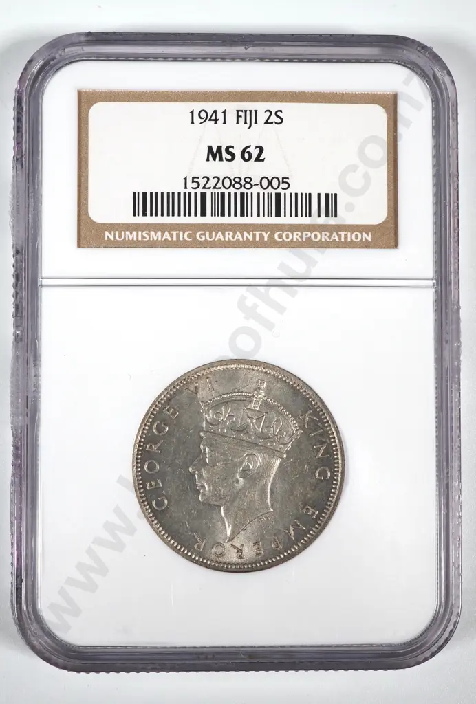 1941 Fiji Florin NGC Graded & Slabbed - MS62 Image 1++