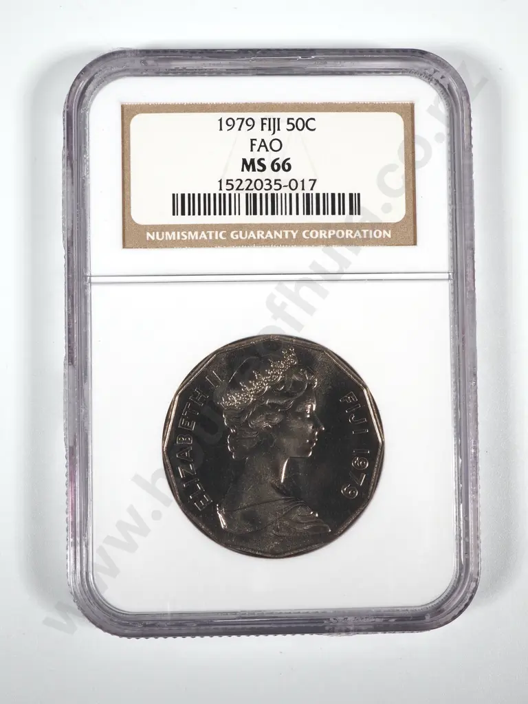 1979 Fiji FAO 50 Cent NGC Graded & Slabbed - MS66 Image 1++