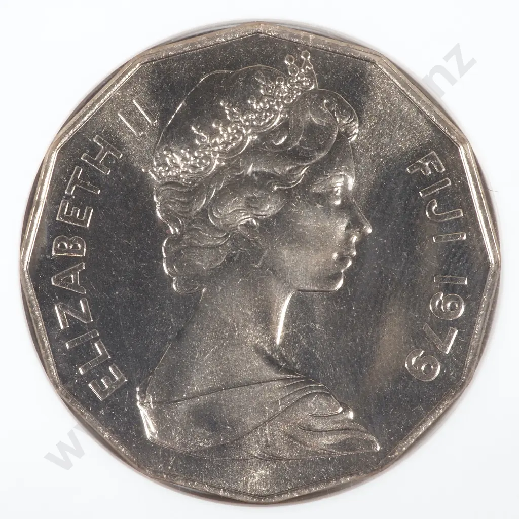 1979 Fiji FAO 50 Cent NGC Graded & Slabbed - MS66 Image 1++