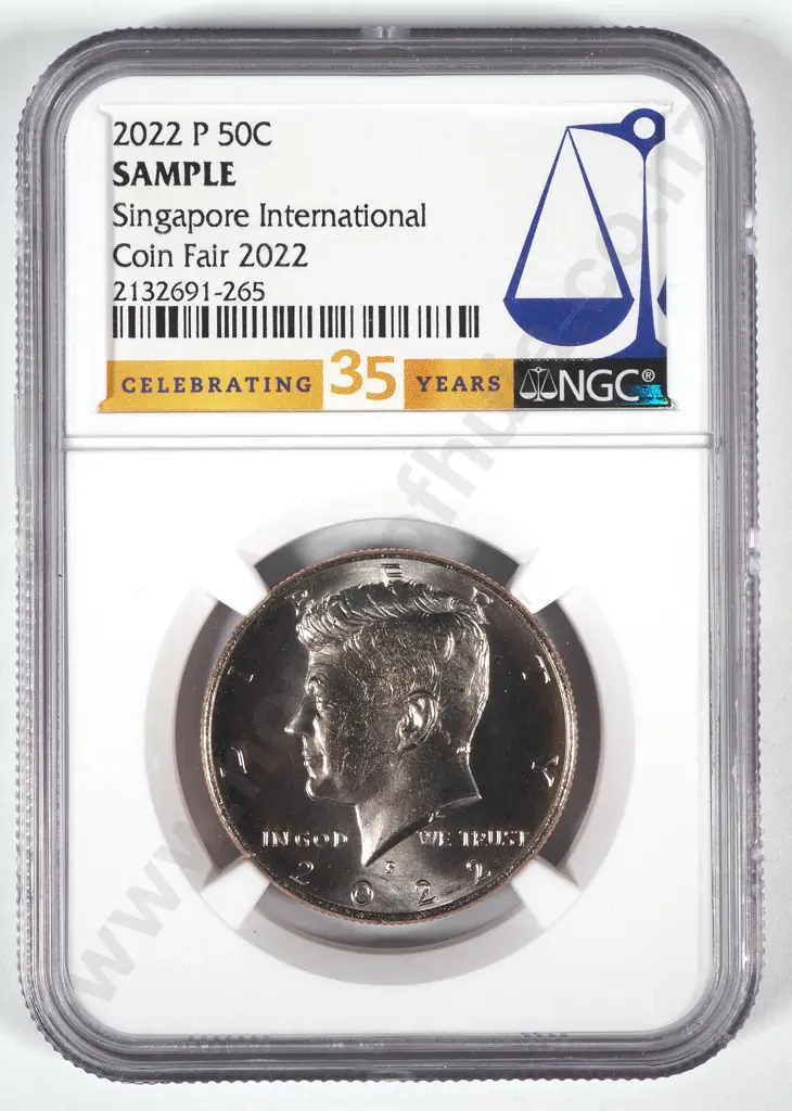 2022 P United States of America 50 Cent - NGC Sample  Image 1++