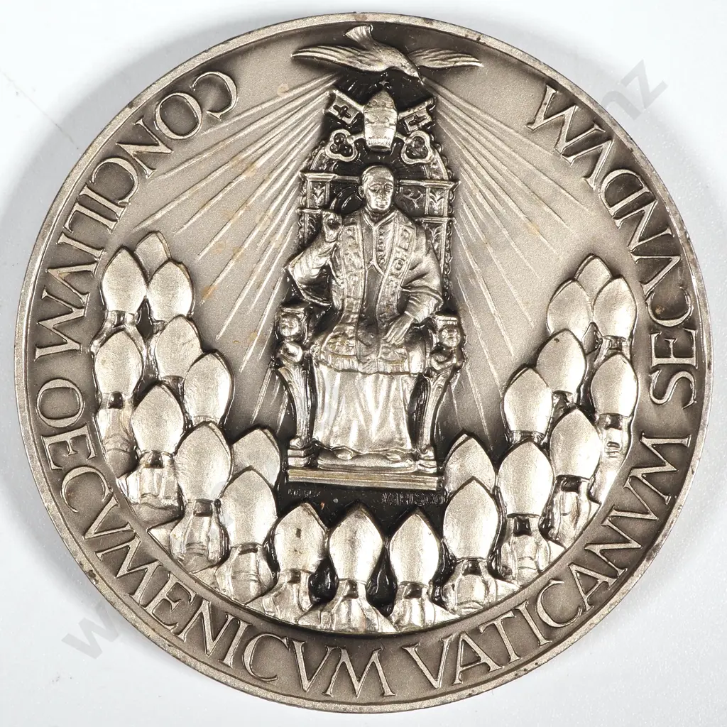 Pope Paul VI Commemorative Coin in Silvered Bronze  Image 1++