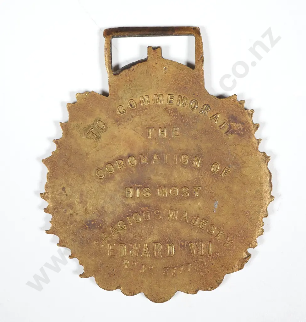 1902 United Kingdom Coronation Medallion Image 1++