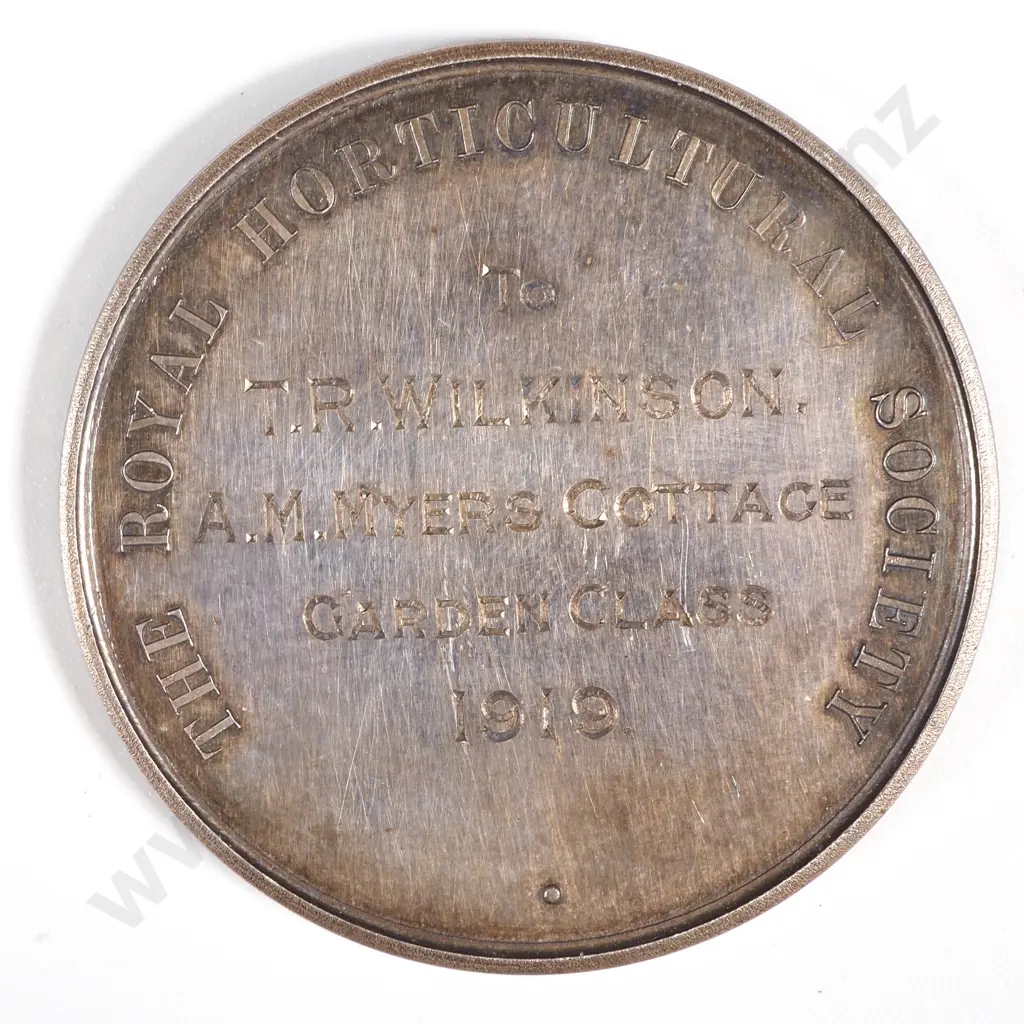 Two Cased Royal Horticultural Society Medals to T R Wilkinson - One Bronze & One Silver Image 1++