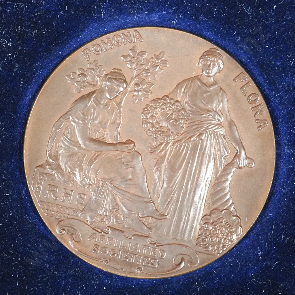 Two Cased Royal Horticultural Society Medals to T R Wilkinson - One Bronze & One Silver Image 1++