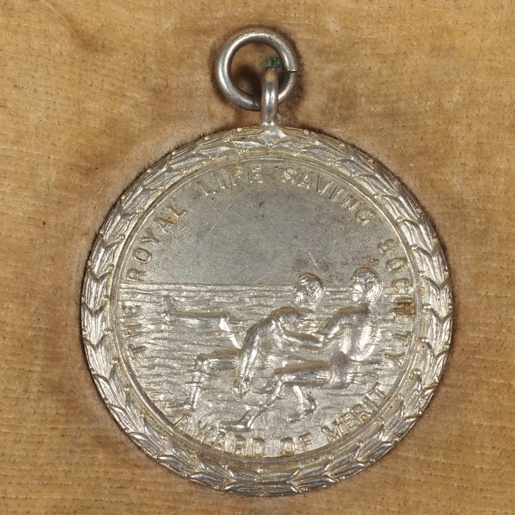 1952 Sterling Silver Cased Royal Life Saving Society Award of Merit  Image 1++