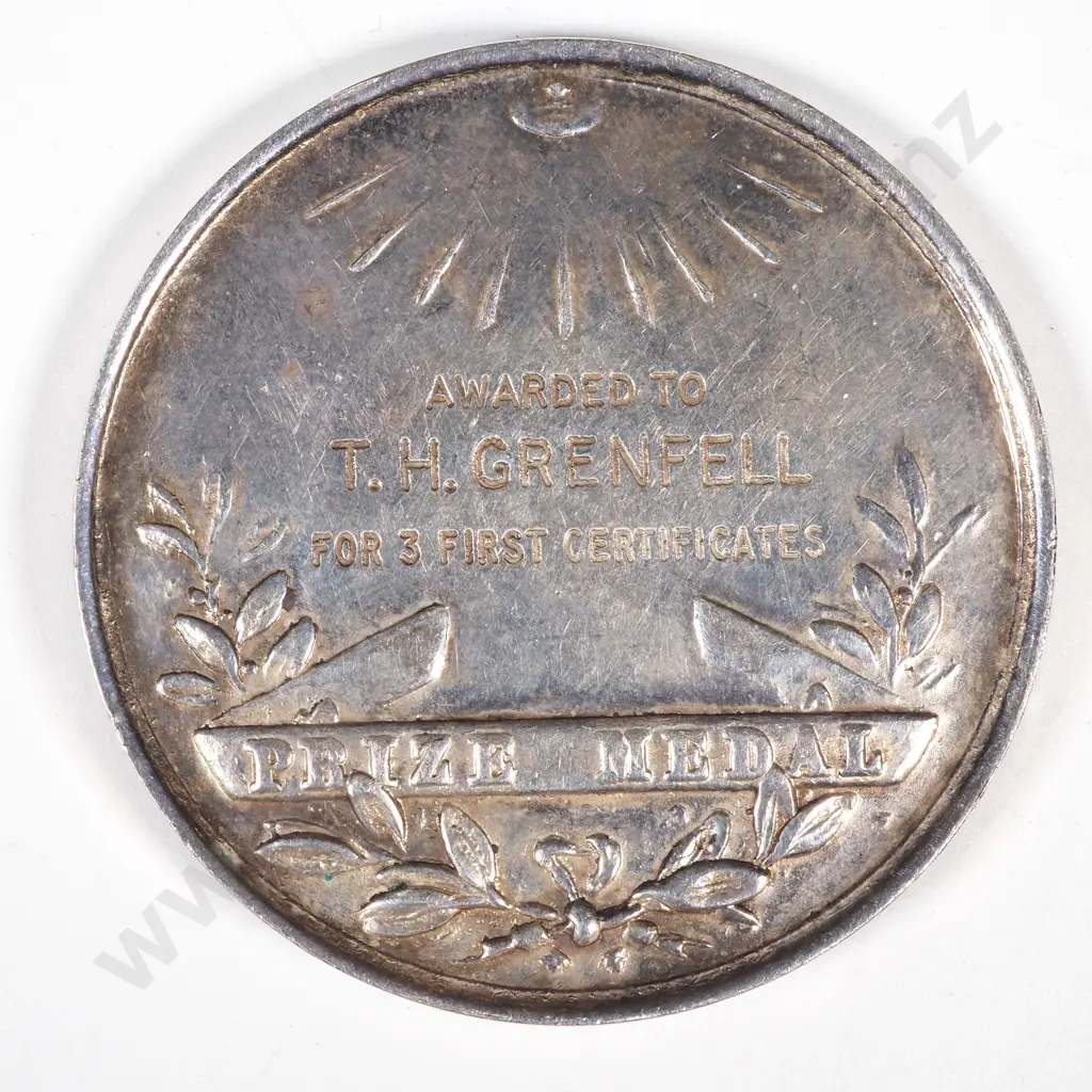 Birkenhead Photographic Association Sterling Silver First Prize Medal to T H Grenfell  Image 1++