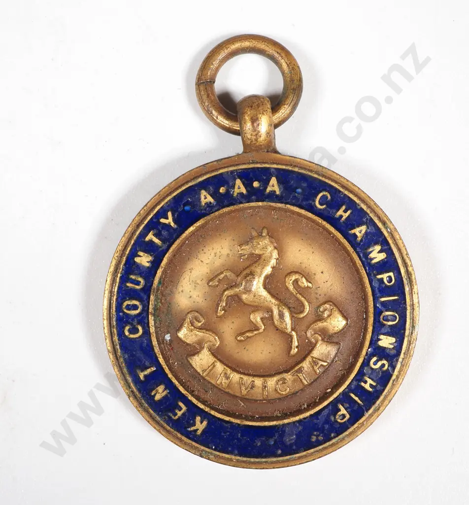 1930 Enamelled Kent Country AAA Championship Invicta 100 Yards  Image 1++