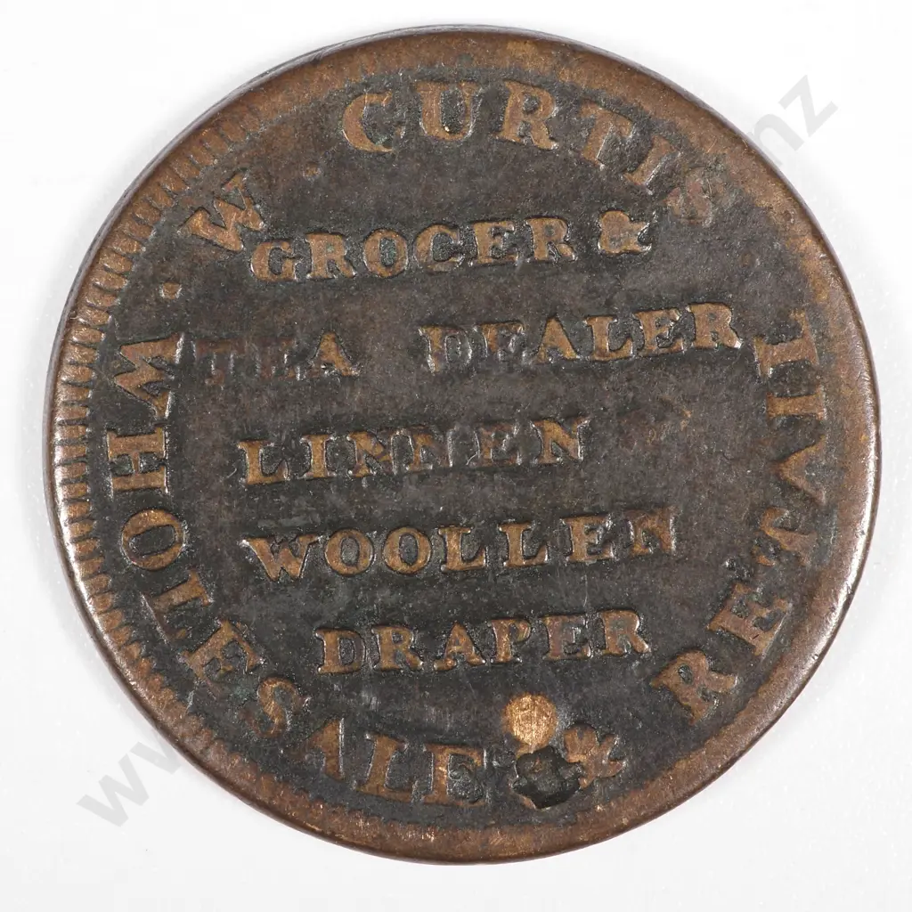 1813 United Kingdom Chatteris Farthing Token for W Curtis Cambridgeshire  Image 1++
