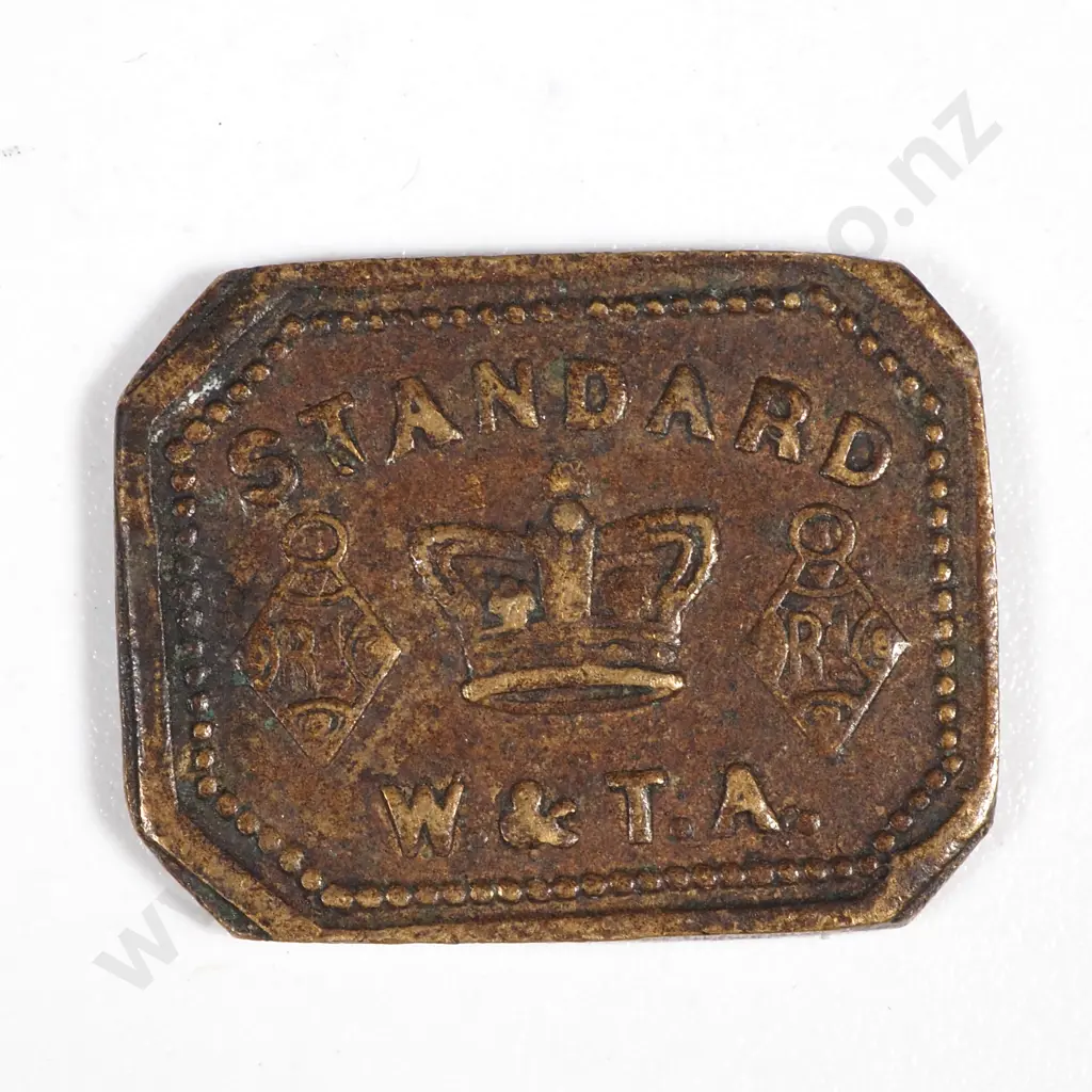 1850's United Kingdom Apothecary Token Half Dram  Image 1++