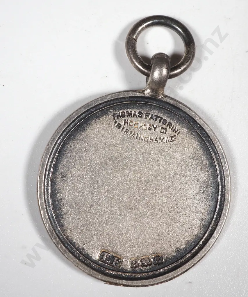 Sterling Silver Fattorini Motorcycle Prize Medal - Unawarded  Image 1++