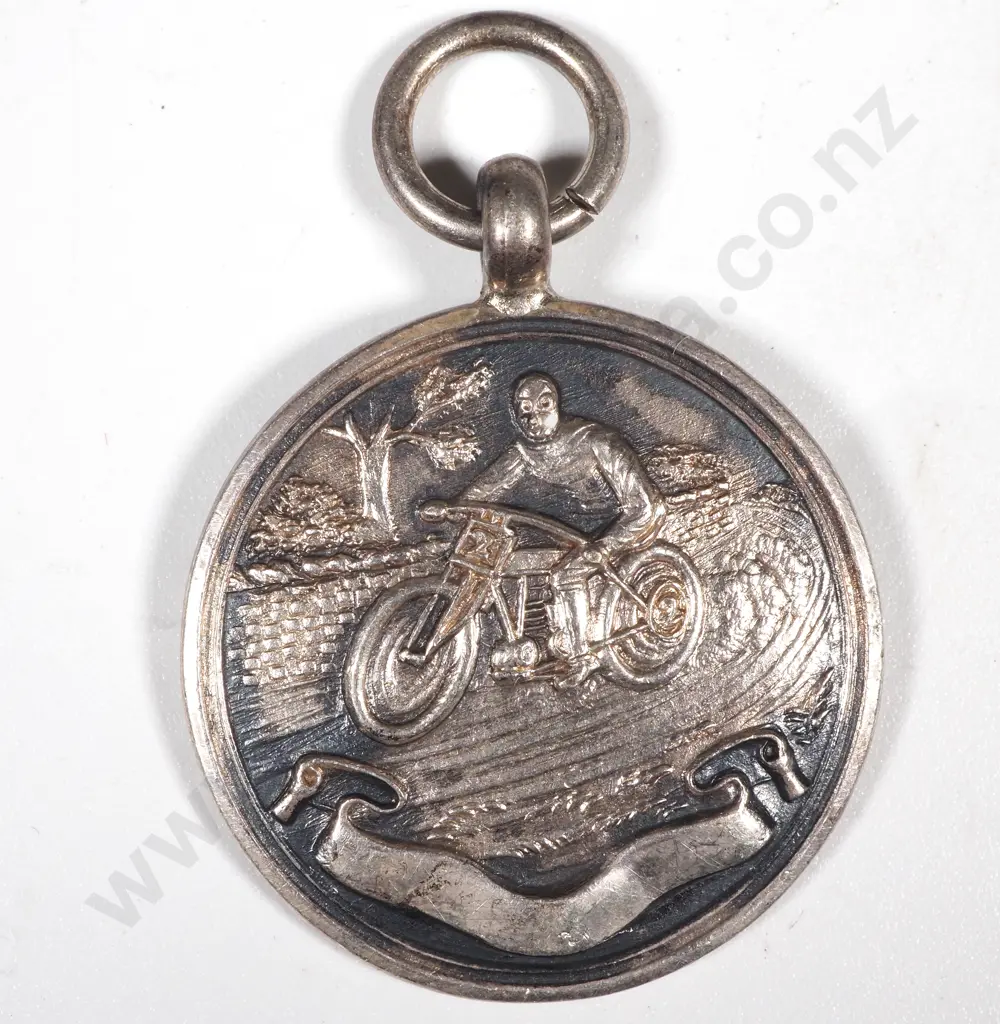 Sterling Silver Fattorini Motorcycle Prize Medal - Unawarded  Image 1++
