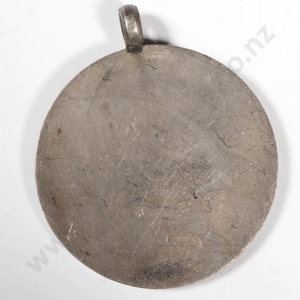 Antique White Metal Motorcycle Prize Medal  Image 1++