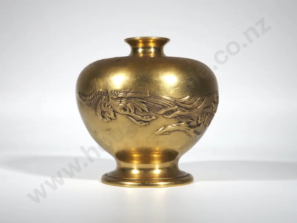 Decorative Bronze Vase with  Oriental Decoration Image 1++