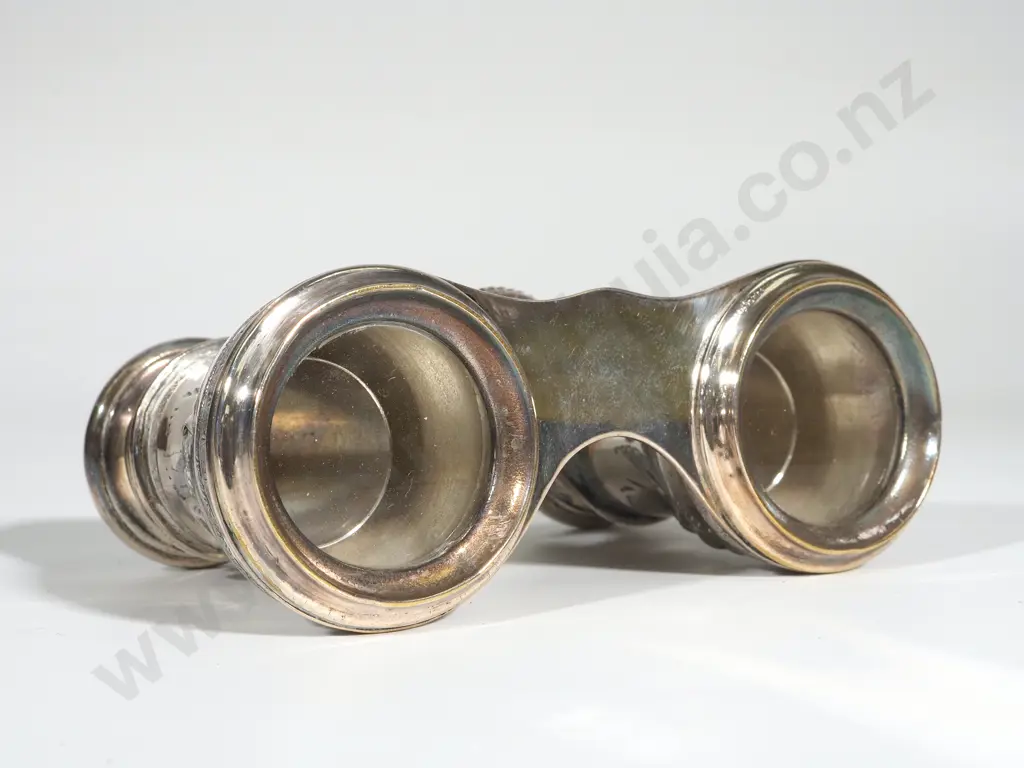 Vintage Silver Plated Opera Glasses Image 1++