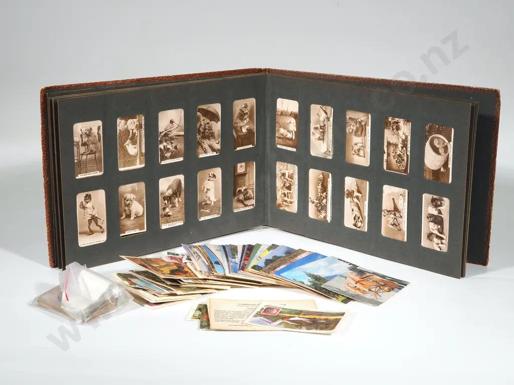 "Three Castles" Cigarette Picture Album & a Box of Weetbix Cards Image 1++