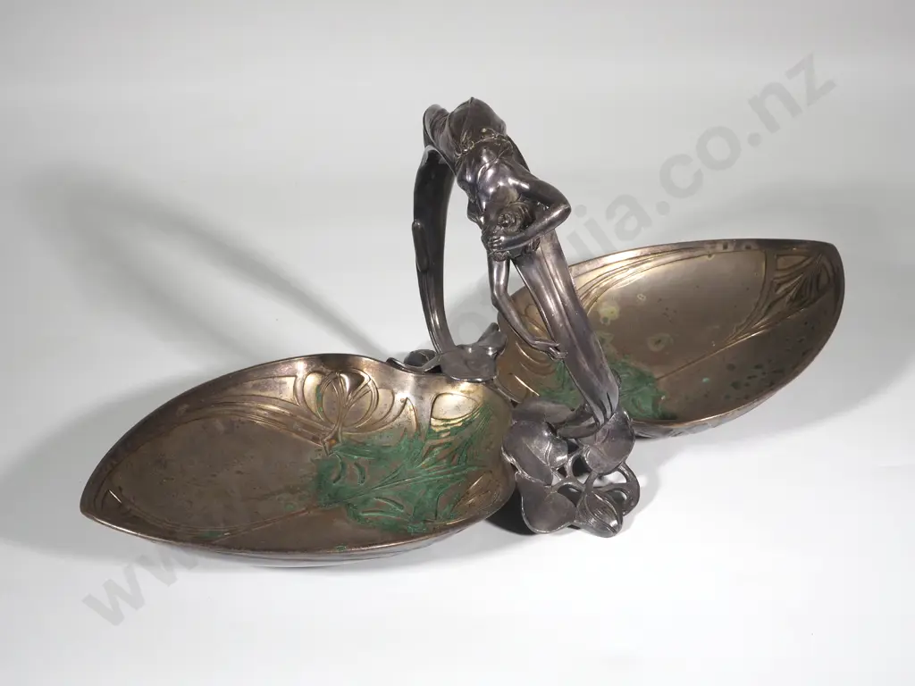 WMF Art Nouveau Silver Plated Decorative Centrepiece. Some Damage Image 1++