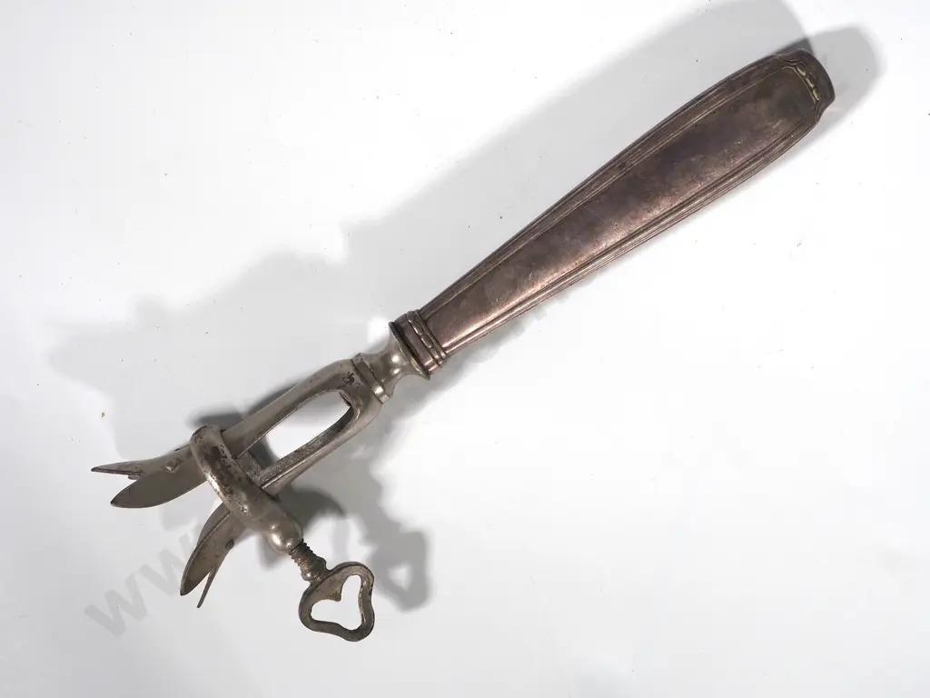 Antique Silver-Plated Ham/Lamb Bone Holder - Possibly Christofle Image 1++