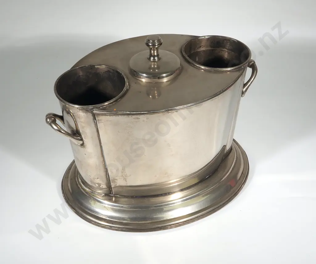 Unusual EPNS Wine Cooler for Two Wine Bottles Image 1++