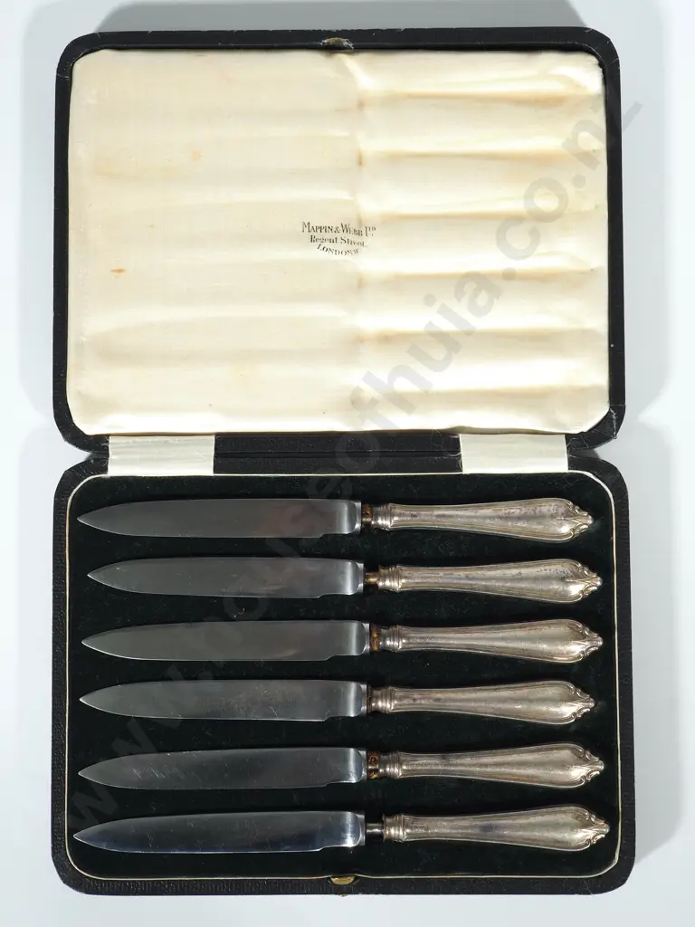Mappin & Webb Boxed Sterling Silver Knife Set - A/F Image 1++