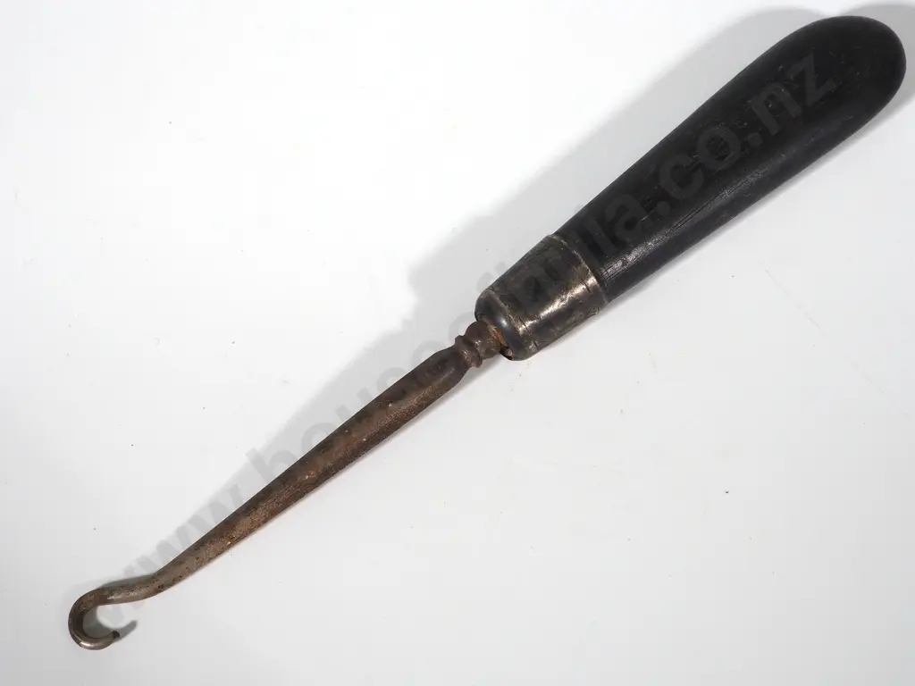 Sterling Silver & Ebony Boot Hook  Image 1++