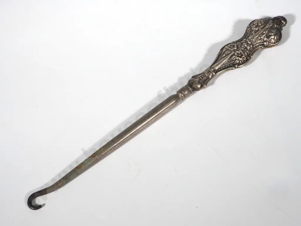 Sterling Silver Handled Boot Hook  Image 1++