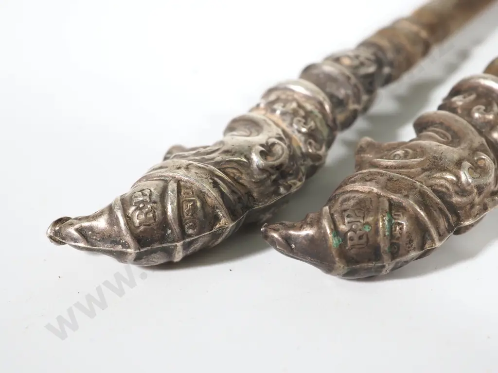 Sterling Silver Punch & Judy Shoe Horn & Boot hook Image 1++