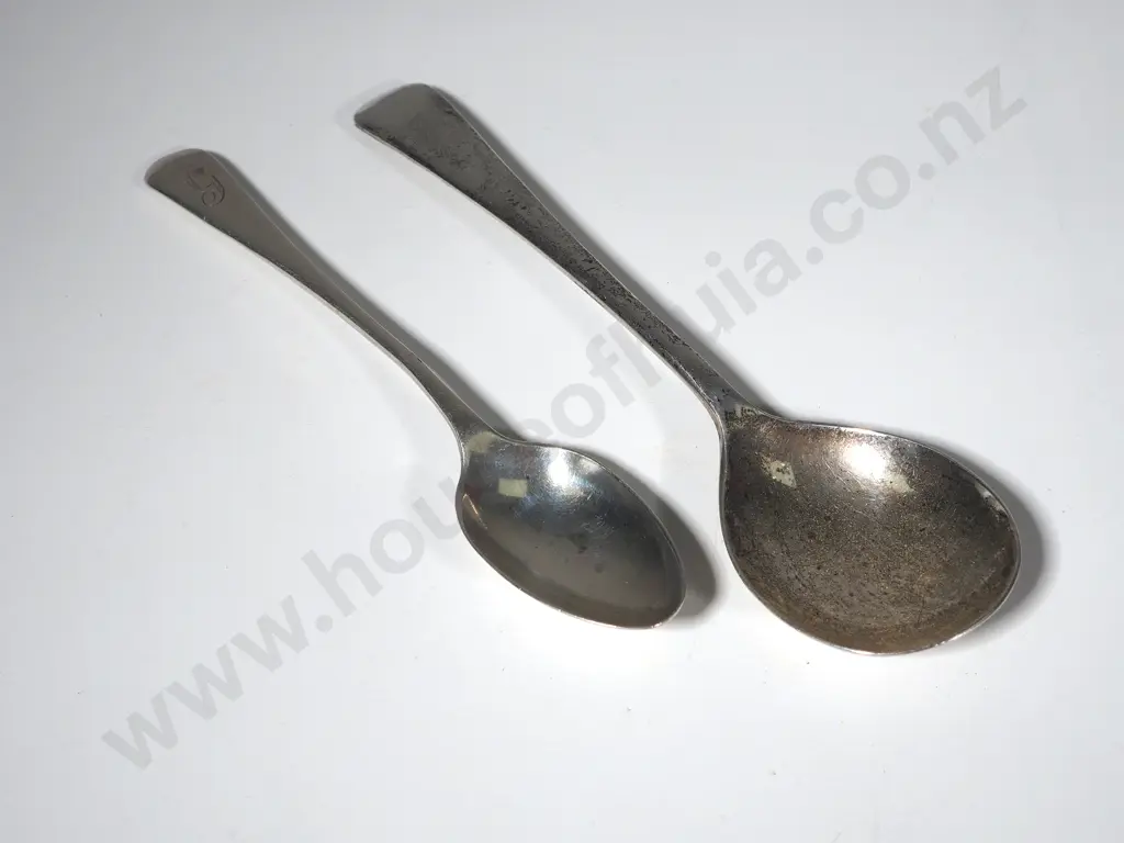Two Sterling Silver Teaspoons Image 1++
