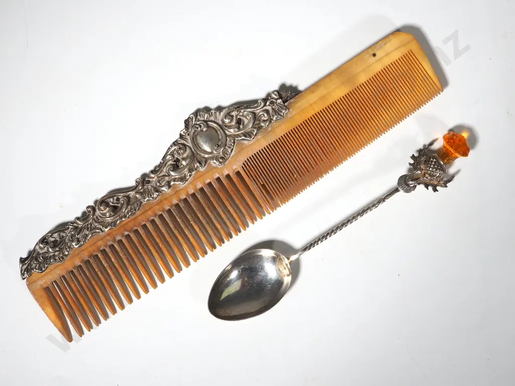 Vintage Sterling Silver Comb & Thistle Teaspoon A/F Image 1++