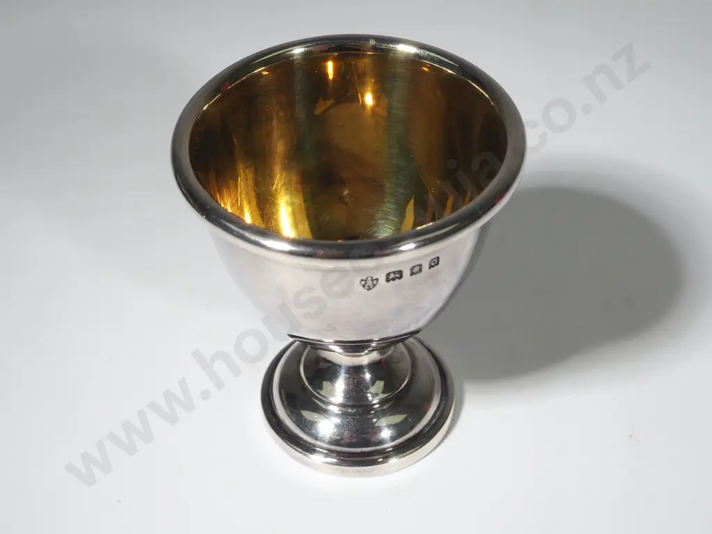 Boxed Sterling Silver Christening Set - Egg Cup and Spoon Image 1++