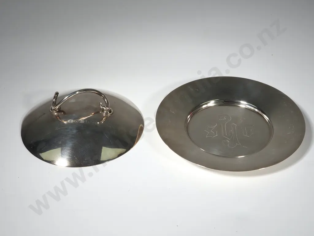 Sterling Silver Wafer Dish and a Sterling Silver Cover  Image 1++