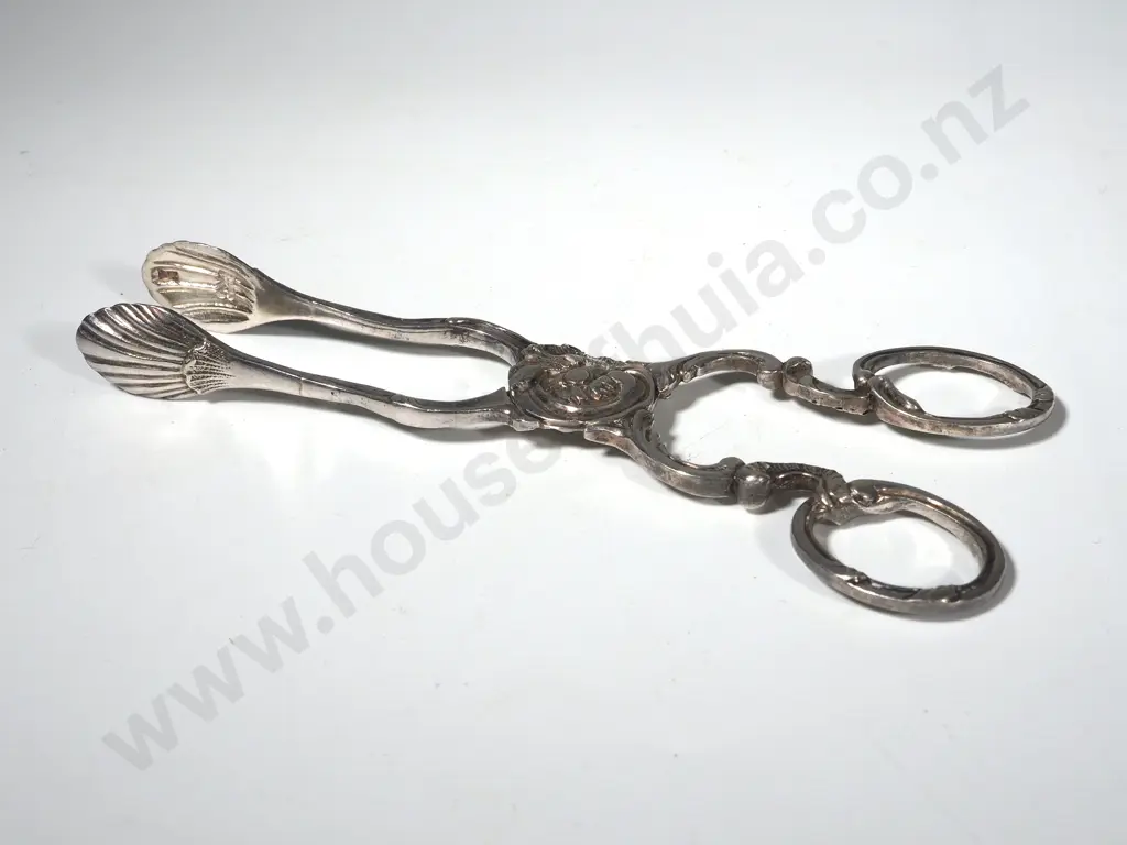 Sterling Silver Sugar Tongs Image 1++