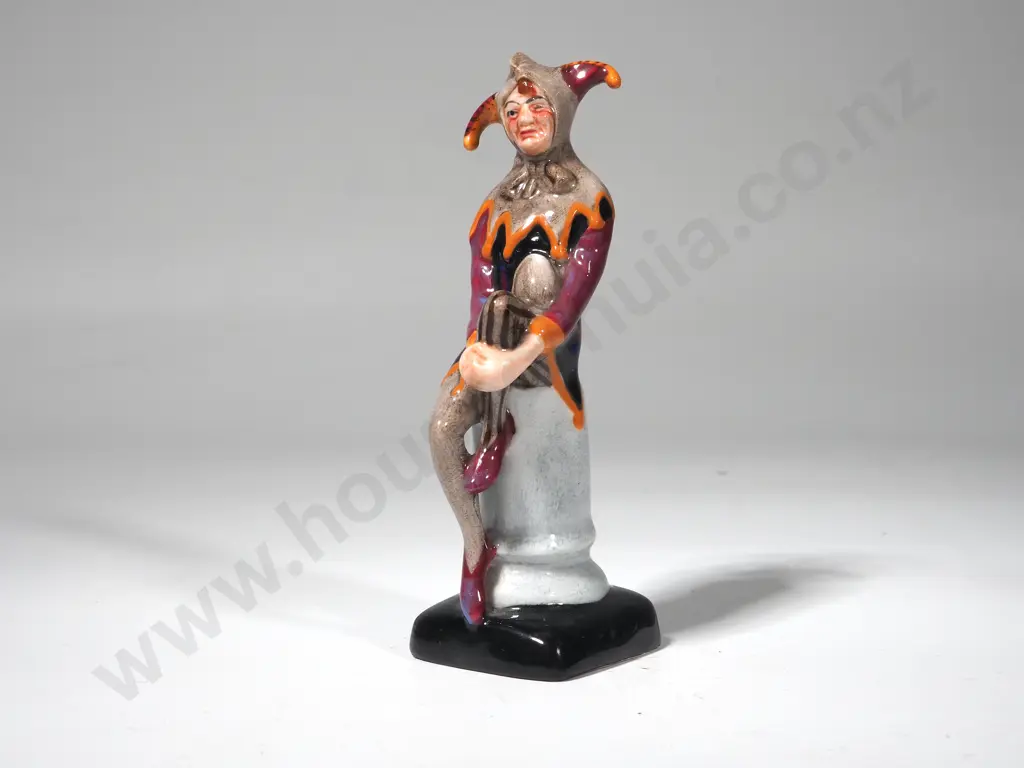 One Royal Doulton Miniature Figure 'The Jester' Modelled by CJ Noke HN 3335 Image 1++