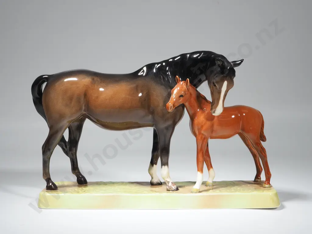 Beswick Model of a Mare and Foal  1811 Modelled by Arthur Gredington Image 1++