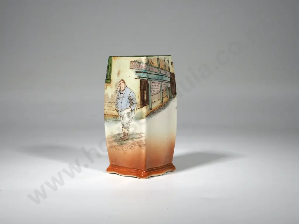 Royal Doulton Dickens Ware Vase "The Fat Boy" Image 1++