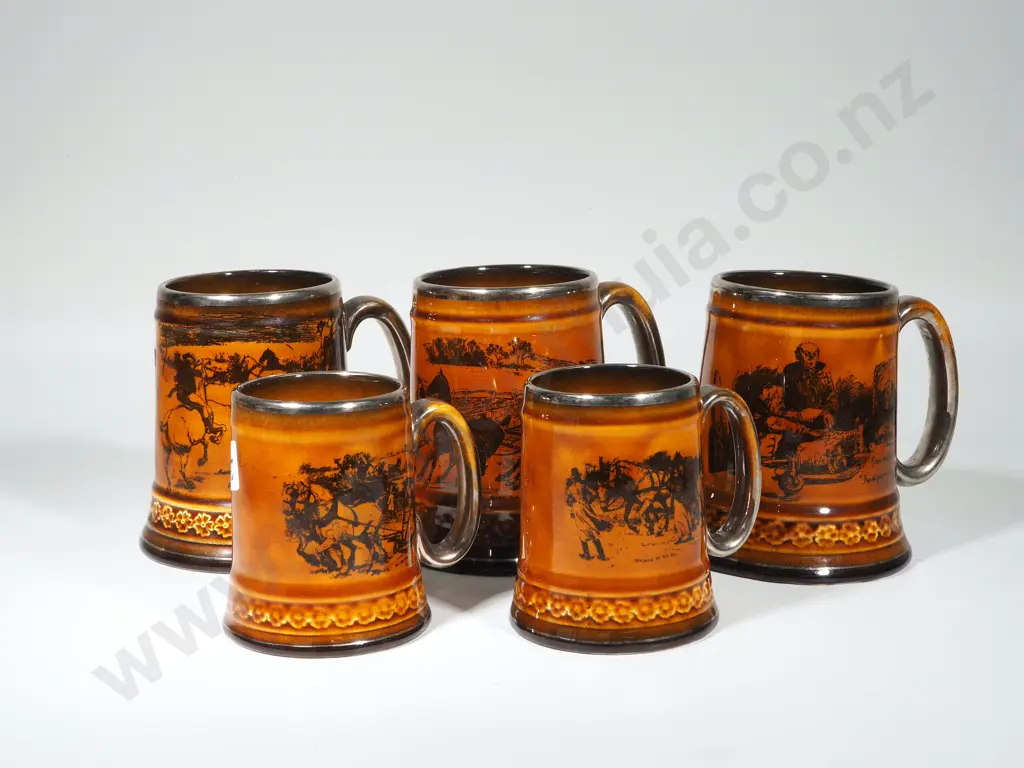 Five Ridgways Tankards Image 1++