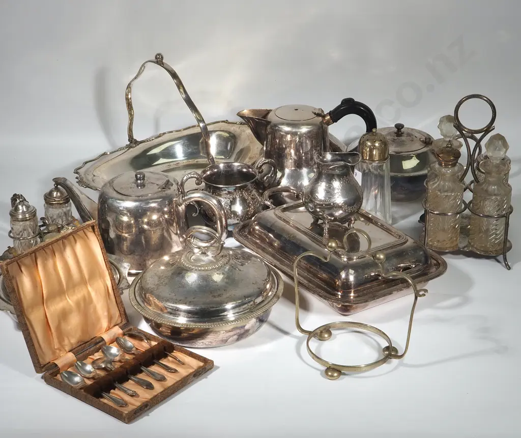 Large Assorted Lot of Silver Plate Items - Most A/F Image 1++