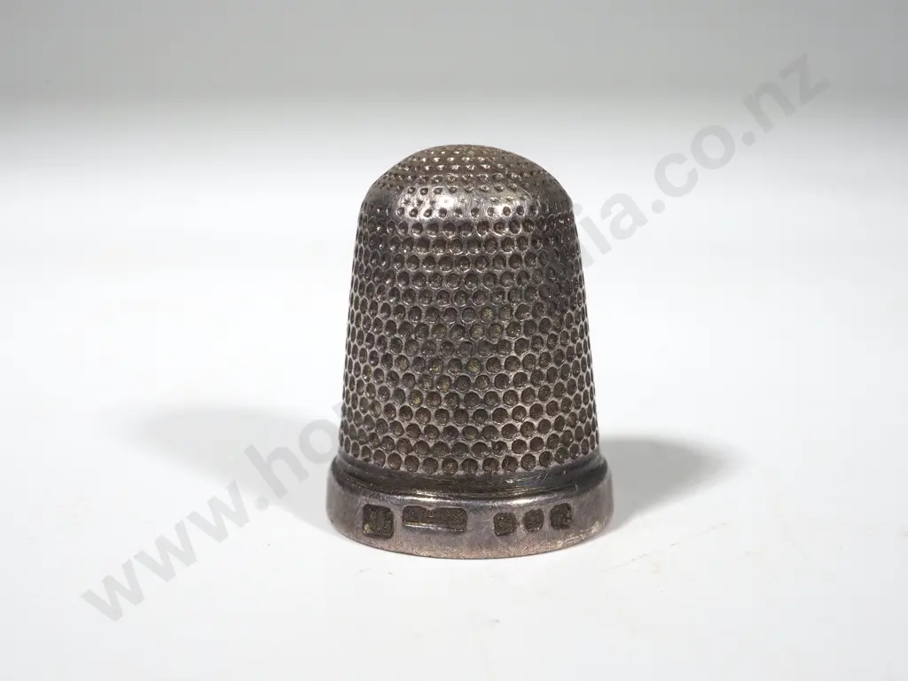 Sterling Silver Thimble - Maker: Henry Griffith & Son - 1897 Hallmark Image 1++