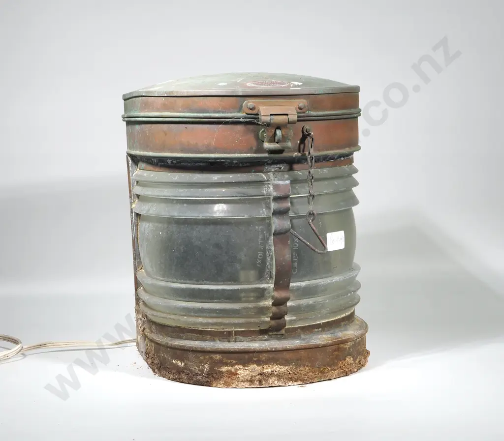 Antique Davey & Co Copper  Ships Lantern  (Converted to Electricity but no longer working) Image 1++