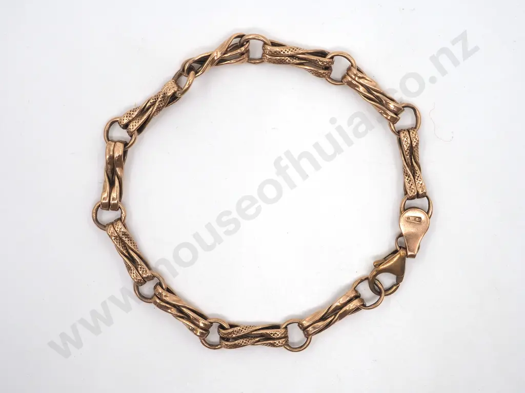 9ct Gold Fancy Link Bracelet Image 1++