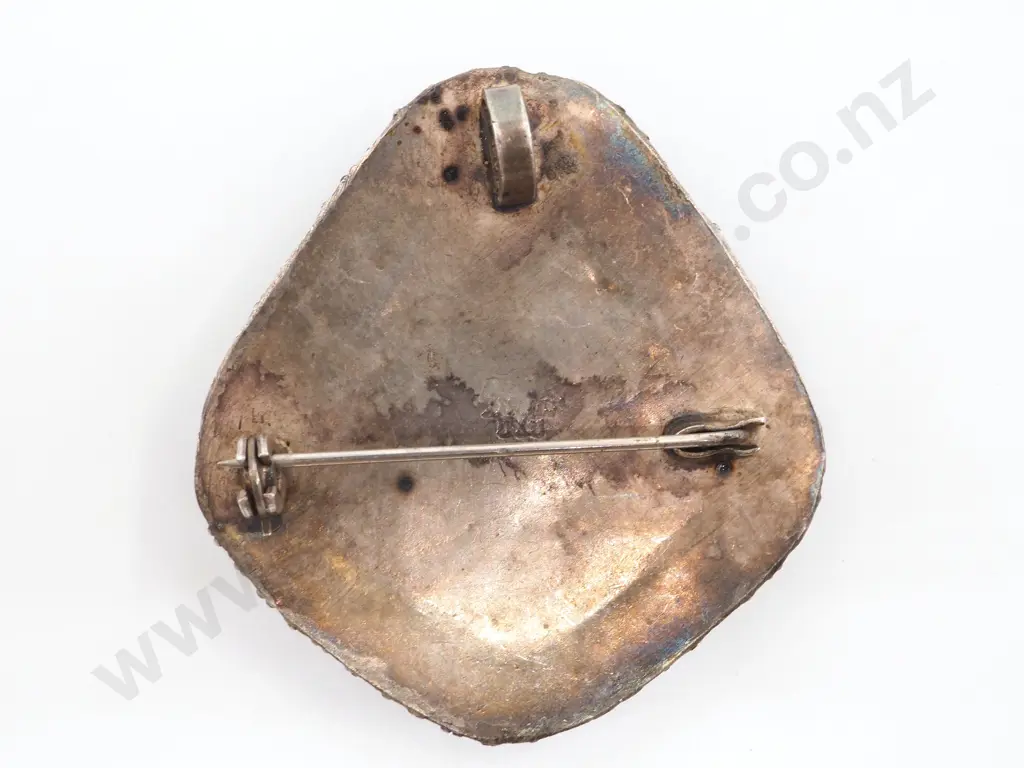 Sterling Silver & Stone Brooch Image 1++