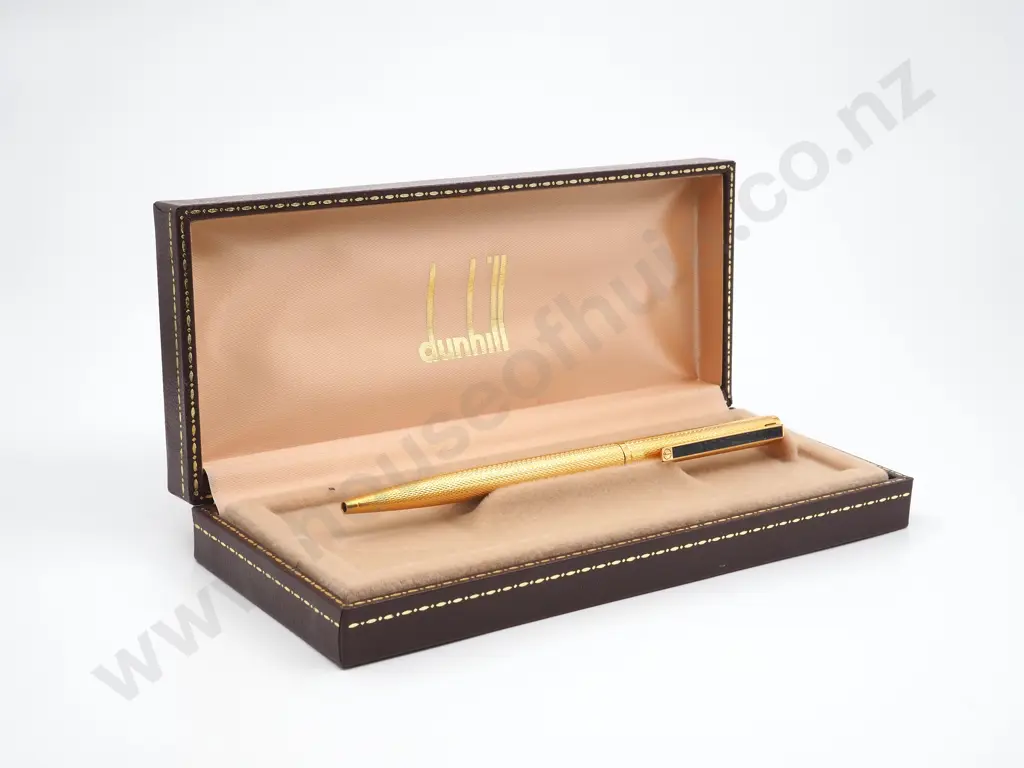 Cased Dunhill Gold Plated Pen Image 1++
