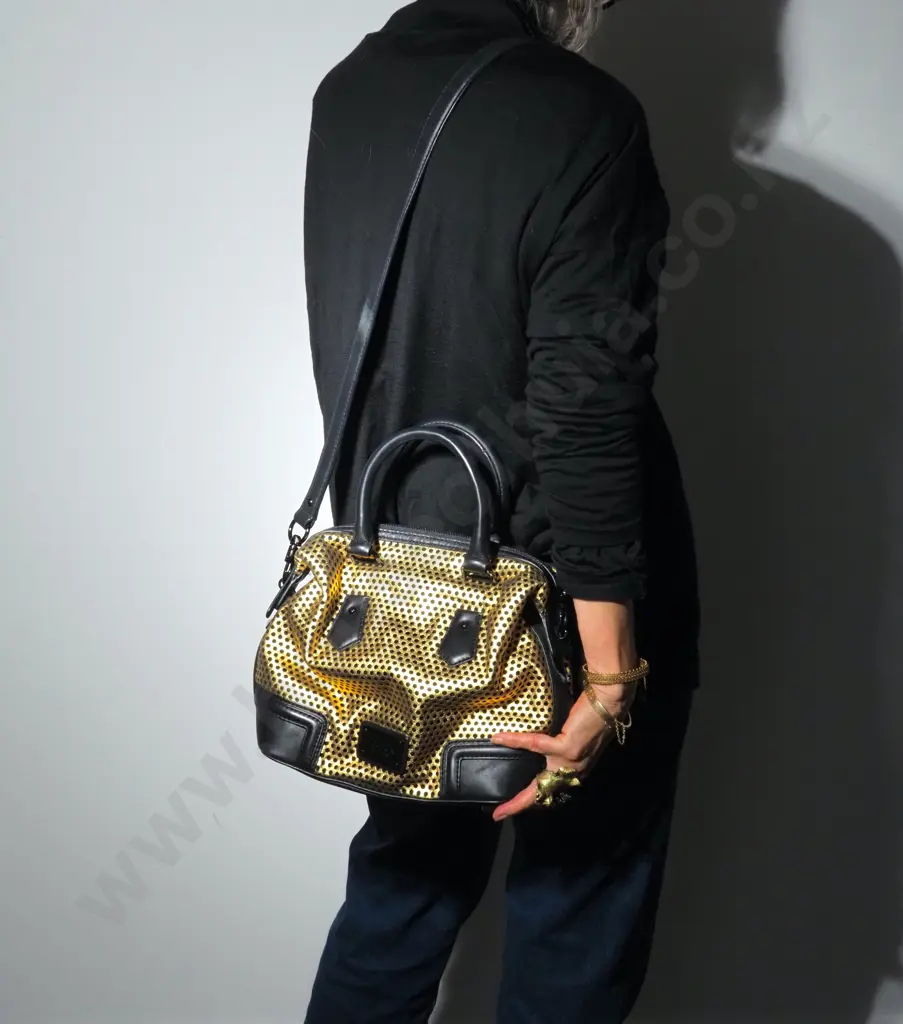 Oroton ‘Leather Mesh’ 1938 Medium Barrel Image 1++